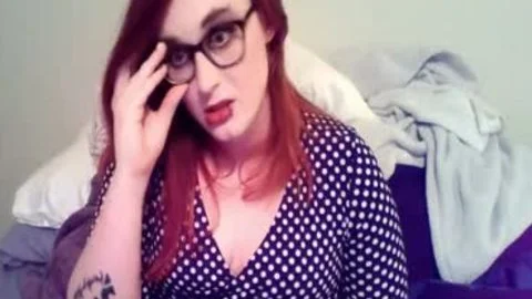 big horny woman Redhead teen shelady Masturbates cock