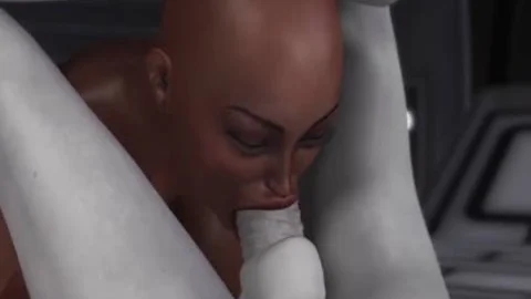 filthy Sci-fi Female Alien Plays With A darksome beauty In The Space Station