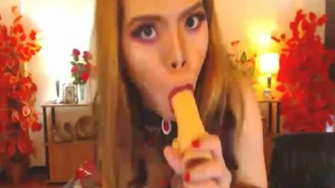 'ladyboy With massive zeppelins nailing Her ass hole'
