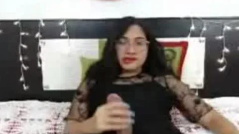 gigantic wang shemale Strokes In sofa