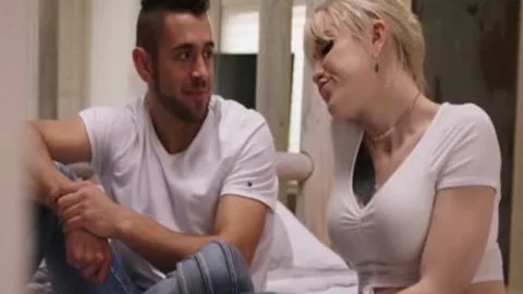 cute sheboy Lena Kelly Strokes And Sucks Bigcock