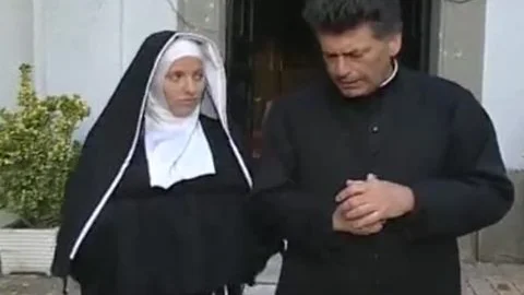 Two Nuns Are Comforting A Sister, But she don't Know They're Two excited trannies!