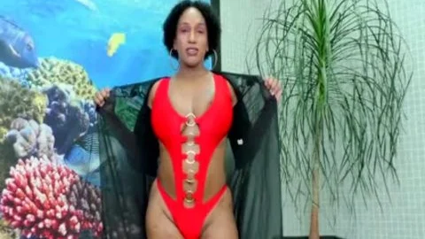TS Granny Adrieli Pinheiro Self Sucks Her biggest Horse dong