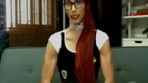 ladyboy Biceps Flex 002
