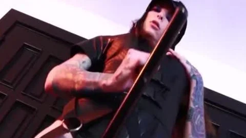 Inked TS Chelsea Marie Wears wild Police Uniform To wank