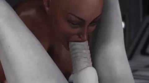 horny Sci Fi Female Alien Plays With A darksome girl In The Space Station