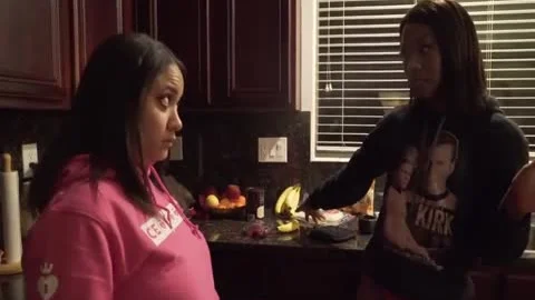 ebon TS female-dominator drilled On The Stairs By favourable White fellow