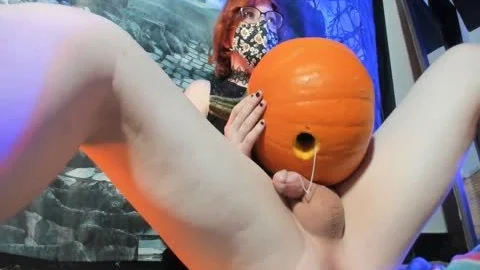 Worst Halloween special Ever: Trans beauty bangs A Pumpkin