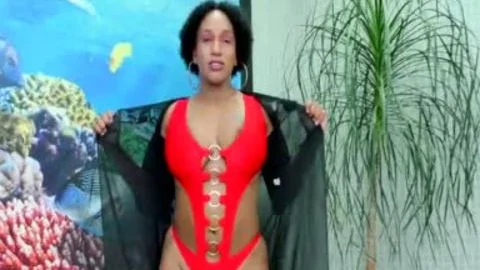 TS Granny Adrieli Pinheiro Self Sucks Her big Horse dong And Cums In throat