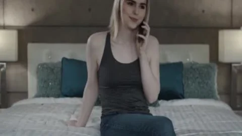 Dante Colle Helps Her kinky Stepsister TS Ella Hollywood On The daybed