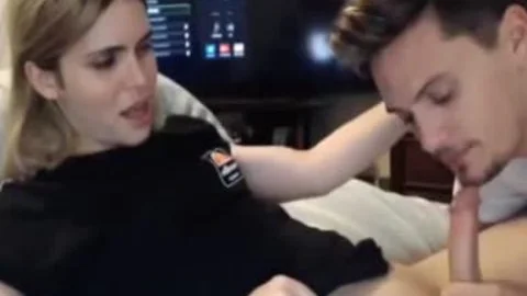 blond tranny suck job From Hubby cam