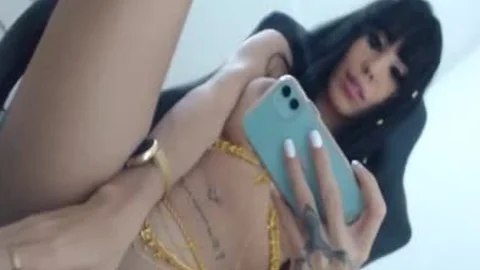 Damn delicious Colombian tranny On cam Part two