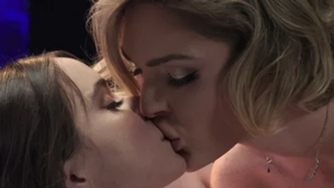 Transfixed: Blonde Trans Temptress Enjoys a Threesome