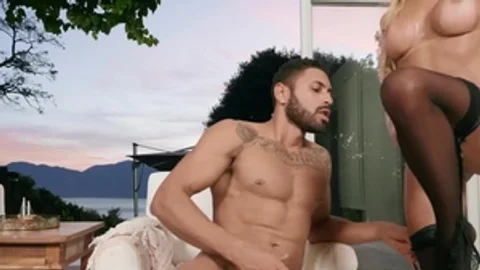 TransAngels - Paty Cameron reverse cowgirl in the pool