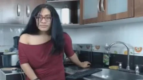 Nerdy ladyman Flashing gigantic knob And a-hole