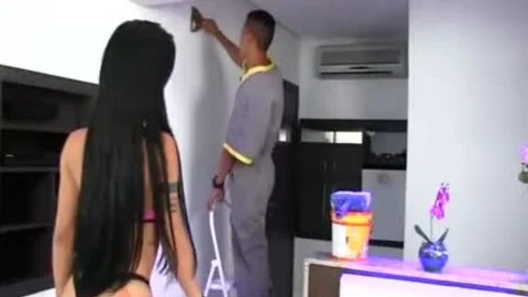 Dream ladyboy - pounding His butthole (Nicolly Pantoja)
