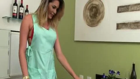 tranny Bella Atrix Stuffs Vegetables Up Her butthole