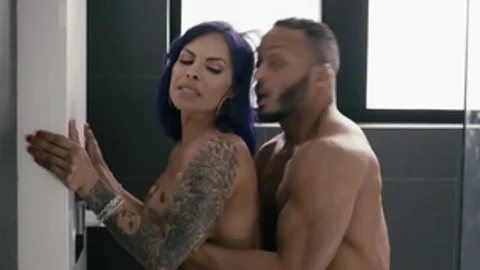 Transsensual.com - Caucasian Dillon Diaz throat fucking