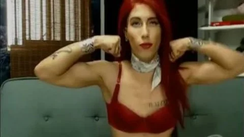 ladyboy Biceps Flex 002