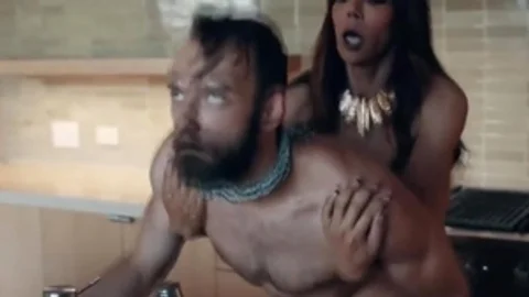 new Stepson gets His wazoo unprotected poke By His TS Stepmother