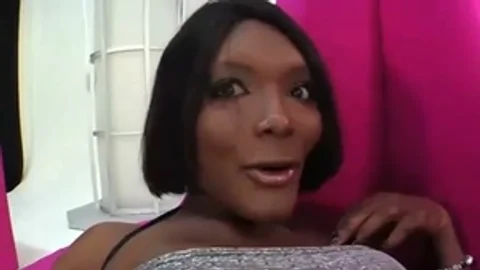 busty ebony jerk offs Off her thick Prick